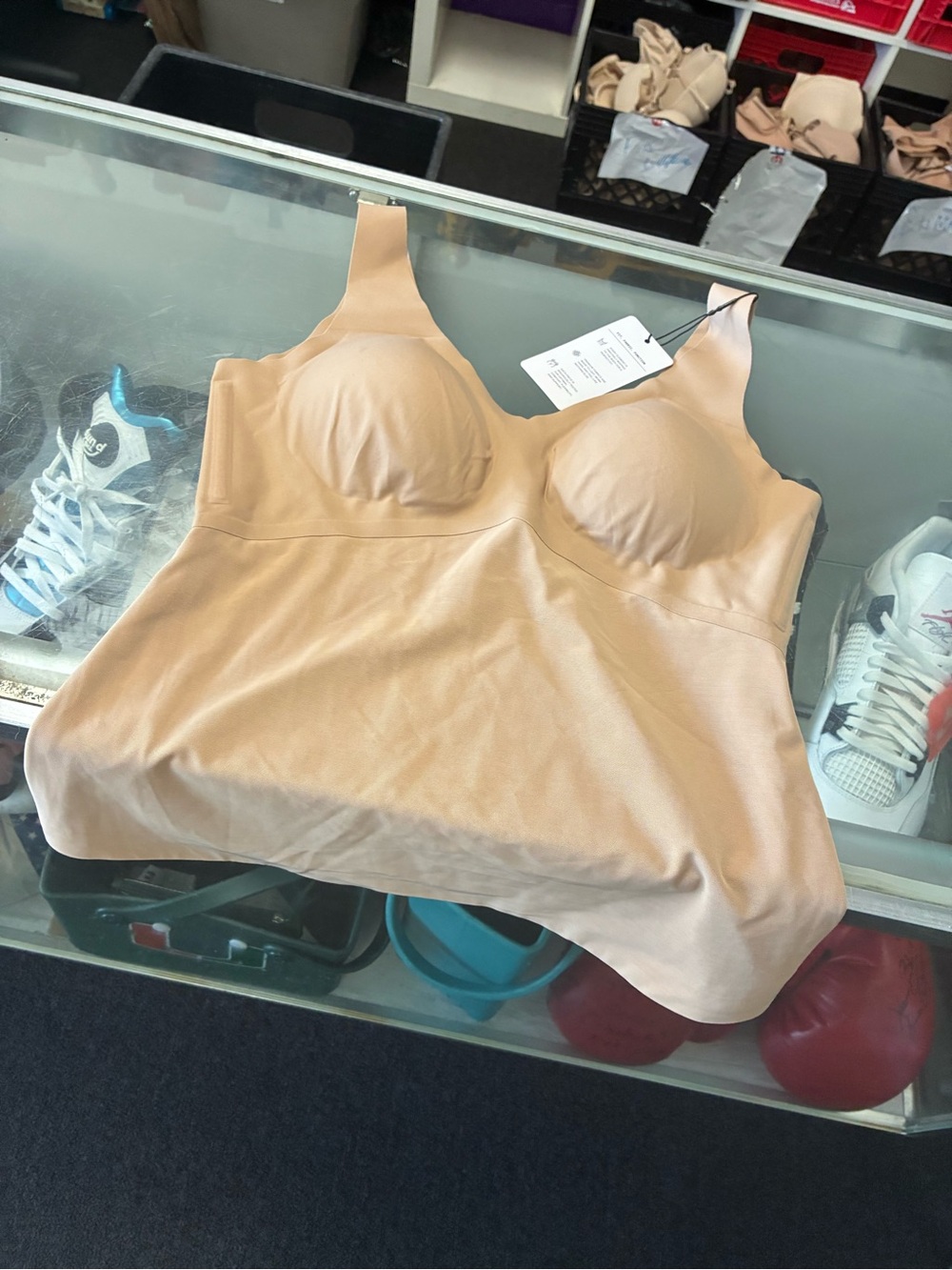 Women’s Honeylove LiftWear Cami Sand NWT Size Medium New
